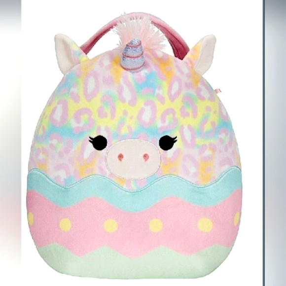 BEXLEY Unicorn Squishmallow Easter Basket Original Squishmallows New - Picture 1 of 3